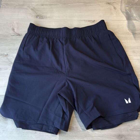 MP Men's 2-in-1‎ Training 7" Shorts - Navy NWT in packaging - Picture 6 of 7